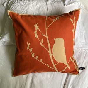 Newport bird throw pillow cover